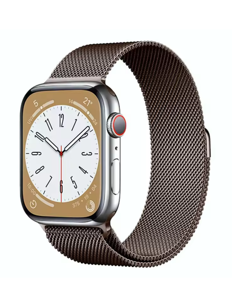 Clypeus - Bracelet Milanais pour Android Watch - Coffee