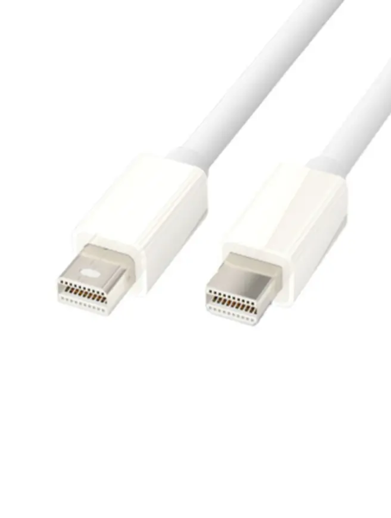 Clypeus - Câble Mini DisplayPort Mâle vers Mini DisplayPort Mâle 1,8m - Blanc