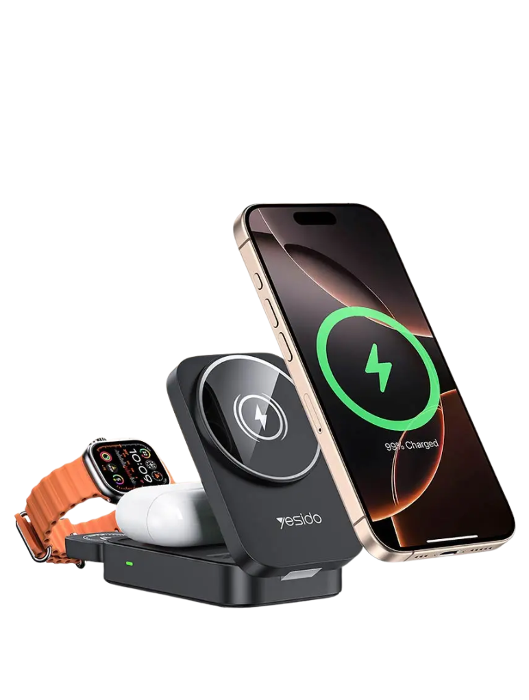 Yesido - Station de Charge Rapide Sans-Fils Magsafe 3 en 1