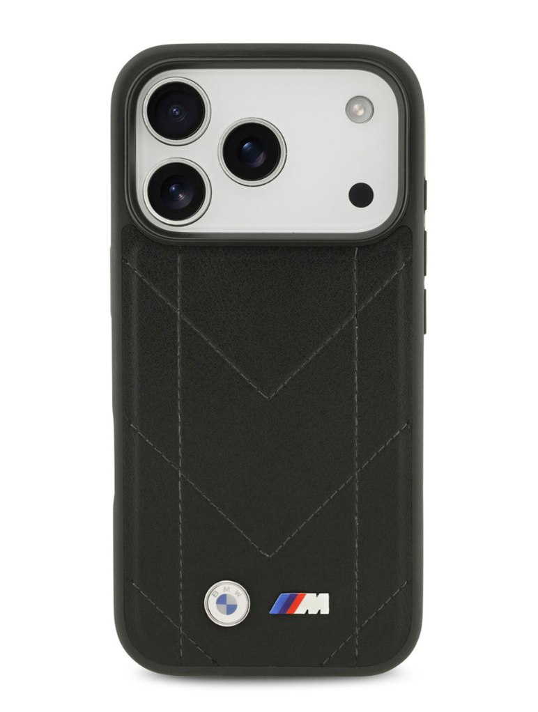 BMW - Coque MagSafe en Cuir Matelassé pour iPhone