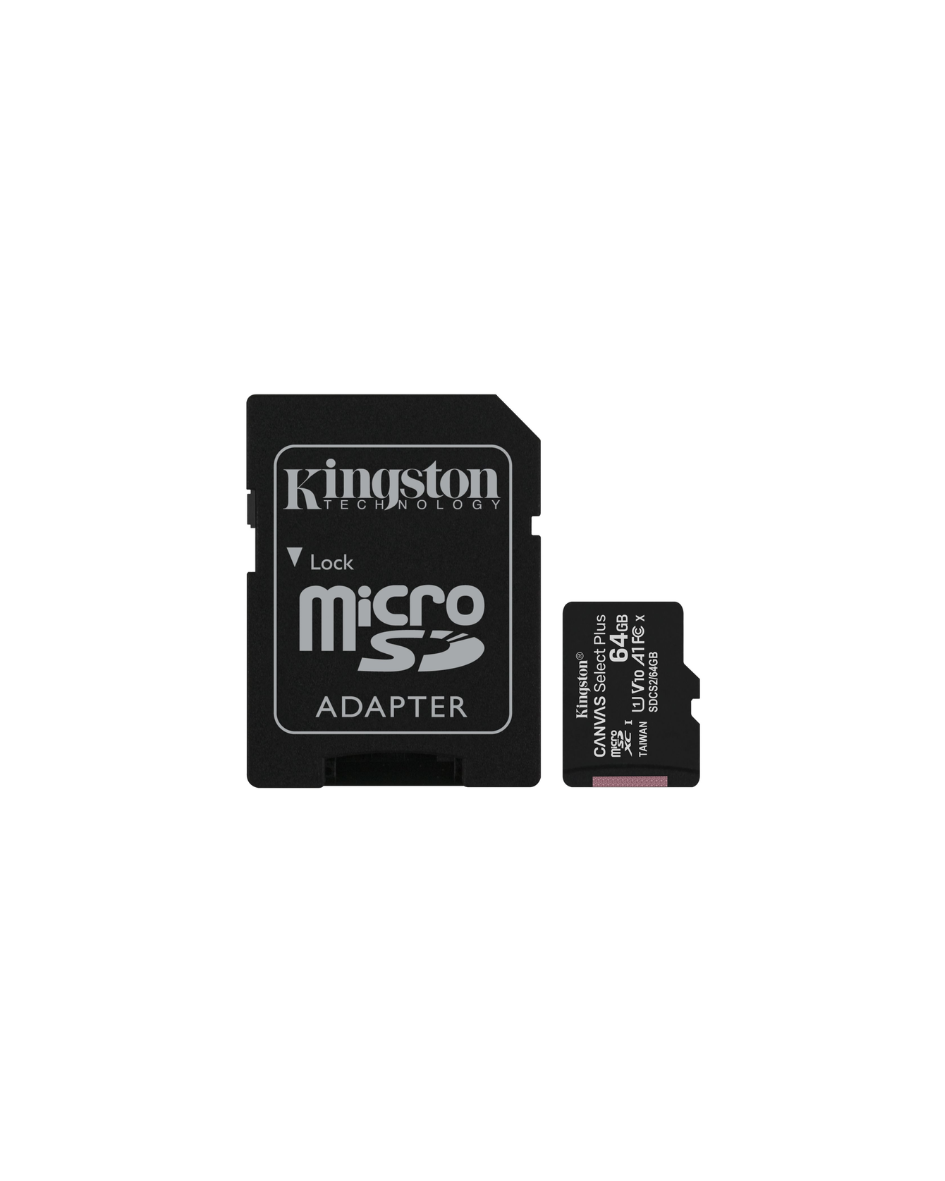 Kingston - Carte mémoire Micro SD 64 GB