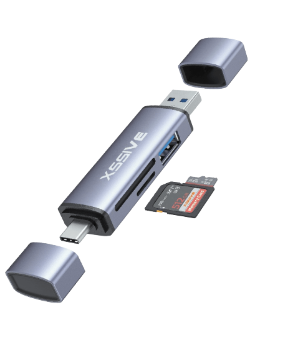 Xssive - Mini Hub 3 en 1 USB-A 3.0 / USB-C