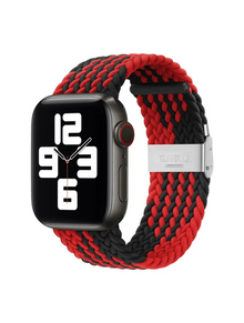 Clypeus - Bracelet Boucle Tréssée pour Apple Watch - Dark Red