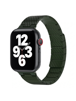 Wiwu - Bracelet en fibre de carbone pour Apple Watch - Vert Kaki