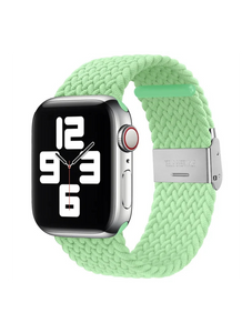 Clypeus - Bracelet à boucle Tréssée pour Apple Watch - Vert Menthe