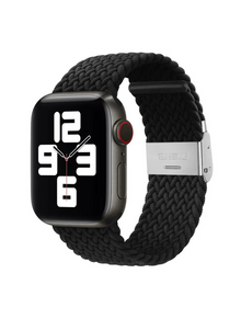 Clypeus - Bracelet Boucle Tréssée pour Apple Watch - Noir