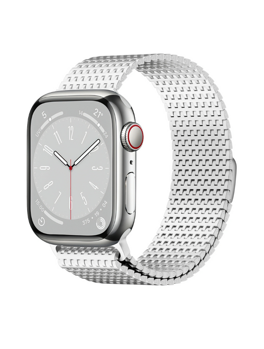 Wiwu - Bracelet en acier inoxydable pour Apple Watch - Argent