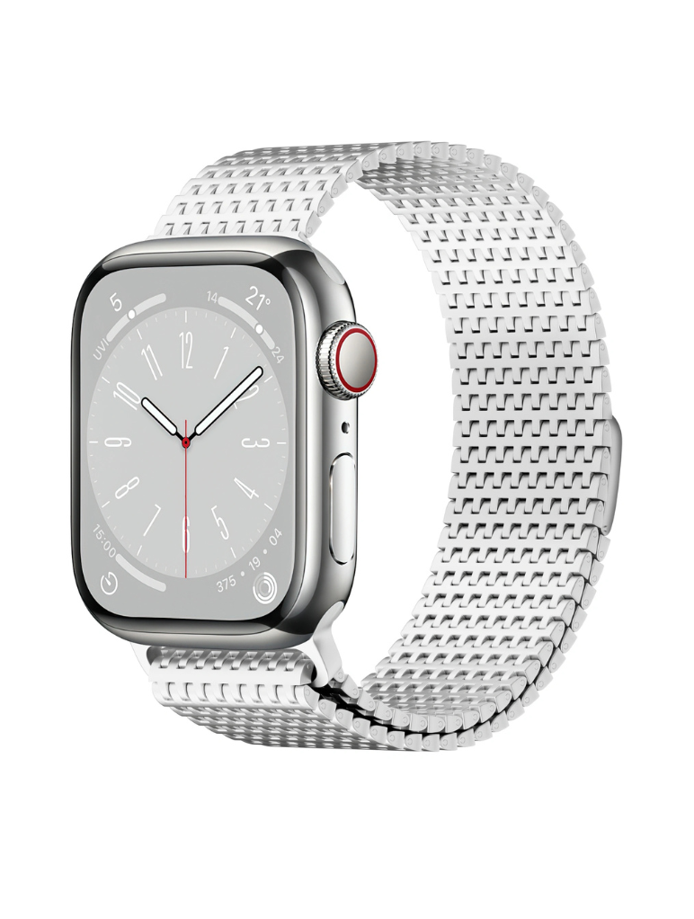 Wiwu - Bracelet en acier inoxydable pour Apple Watch - Argent