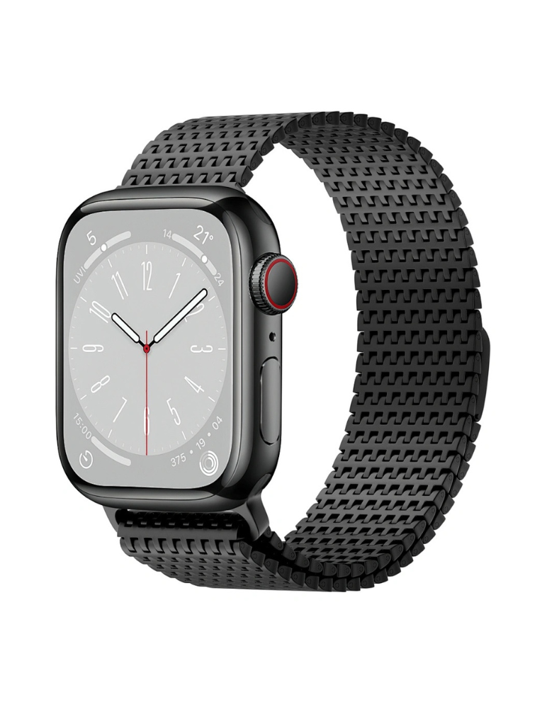 Wiwu - Bracelet en acier inoxydable pour Apple Watch - Noir