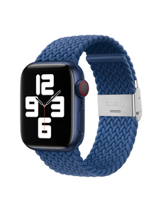 Clypeus - Bracelet à boucle Tréssée pour Apple Watch - Bleu Atlantique