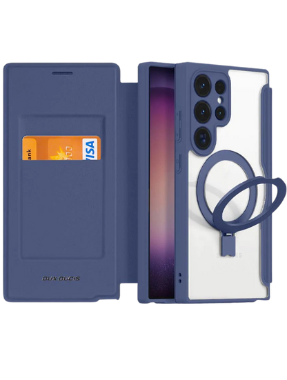 Dux Ducis - Coque Wallet Mag Stand pour Samsung