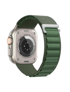 Clypeus - Bracelet à boucle Alpine pour Apple Watch - Vert militaire