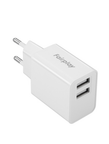 Fairplay - Adaptateur secteur Venezia Double USB 12W