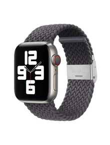 Clypeus - Bracelet Boucle Tréssée pour Apple Watch - Gris Souris