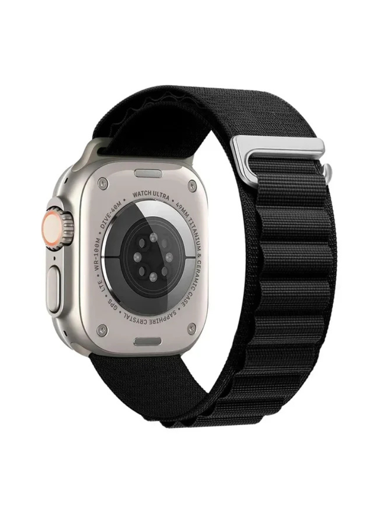 Clypeus - Bracelet à boucle Alpine pour Apple Watch - Noir