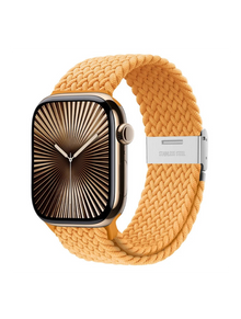 Clypeus - Bracelet Boucle Tréssée pour Apple Watch - Orange Crépuscule