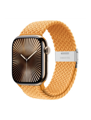 Clypeus - Bracelet à boucle Tréssée pour Apple Watch - Orange Crépuscule