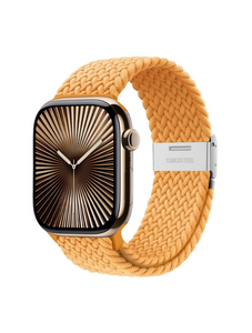 Clypeus - Bracelet à boucle Tréssée pour Apple Watch - Orange Crépuscule