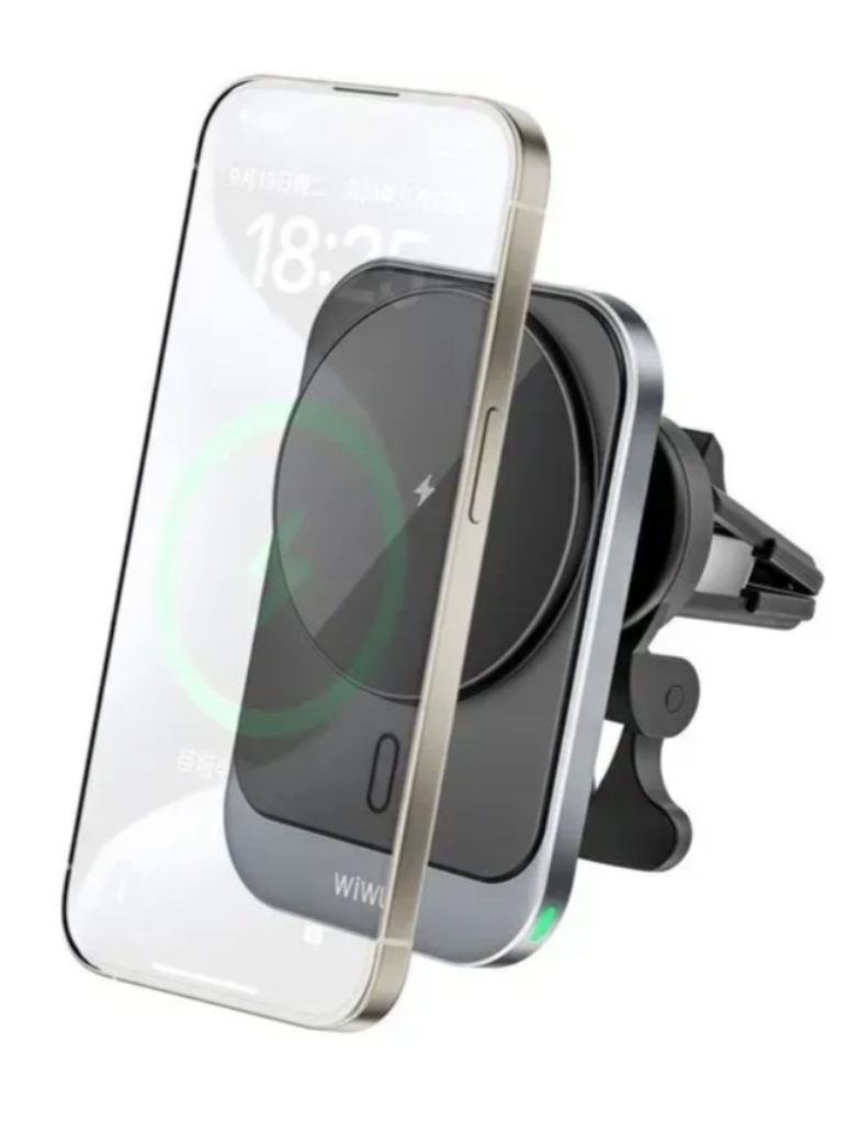 Wiwu - Support de Charge Rapide Magsafe Qi2 pour Voiture
