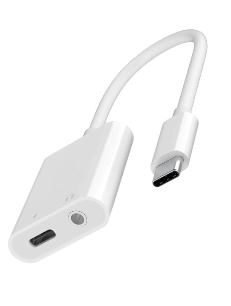 Respect - Adaptateur USB-C + Jack 3.5mm vers USB-C