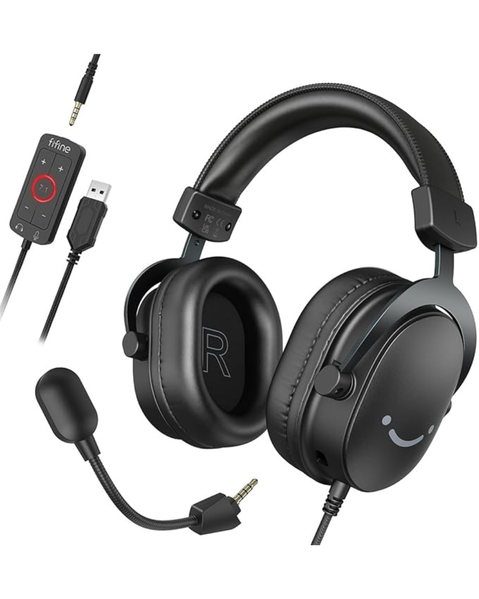 Fifine- Casque Gamer Filaire PC avec Micro H6