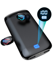 TWS – Batterie Externe avec écouteurs sans-fil Intégré