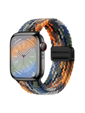 Clypeus - Bracelet à boucle Tréssée pour Apple Watch - Black Rainbow