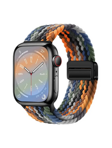 Clypeus - Bracelet à boucle Tréssée pour Apple Watch - Black Rainbow