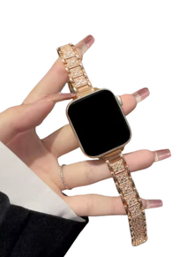 Clypeus - Bracelet avec détails en diamant pour Apple Watch