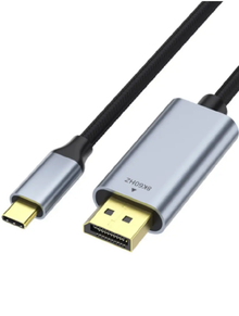 Clypeus - Câble USB-C Mâle vers DisplayPort Mâle 4K/8K (144Hz/60Hz) - 1m