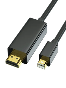 Clypeus - Câble Mini DisplayPort Mâle vers HDMI Mâle 4K 1,8m - Noir
