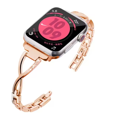 Clypeus - Bracelet en acier inoxydable pour Apple Watch