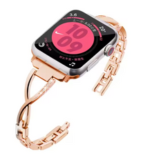 Clypeus - Bracelet en diamant scintillant pour Apple Watch