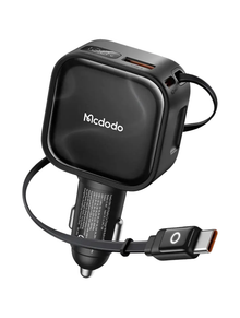 Mcdodo - Chargeur Allume-Cigare avec Câble USB-C Rétractable Intégré 93W