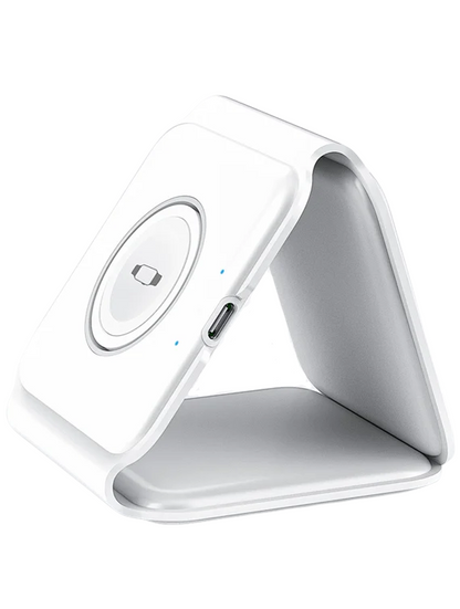 Wiwu - Chargeur sans-fils 3-en-1 pour iPhone, Airpods & Apple Watch
