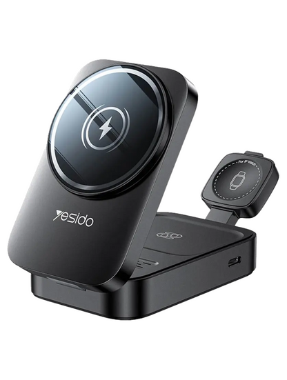 Yesido - Station de Charge Rapide Sans-Fils Magsafe 3 en 1