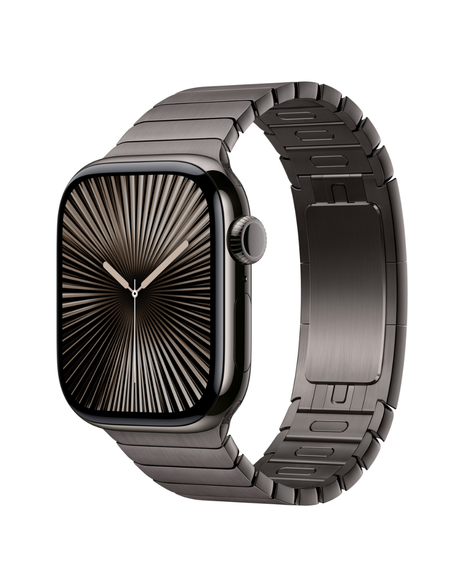 Clypeus - Bracelet à maillons ardoise - Apple Watch séries