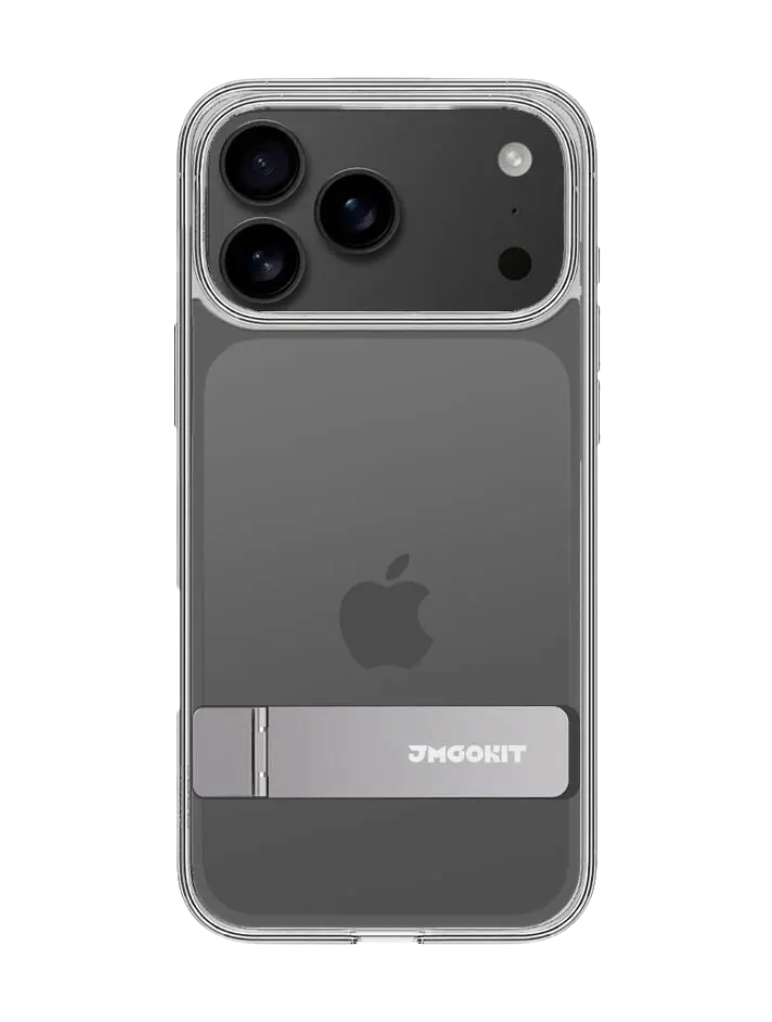 Jmookit - Coque en silicone avec Support Intégré - IPhone 16/17 Series