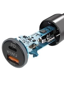 Wiwu - Chargeur voiture 38W USB & USB-C