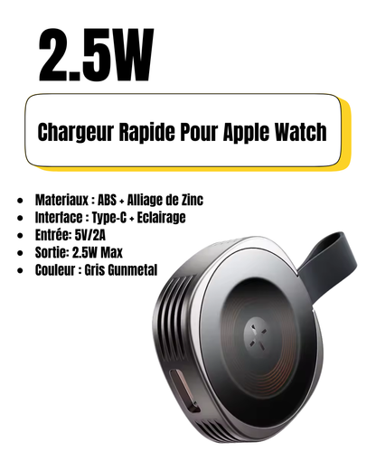 Essager - Chargeur magnétique portable pour Apple Watch