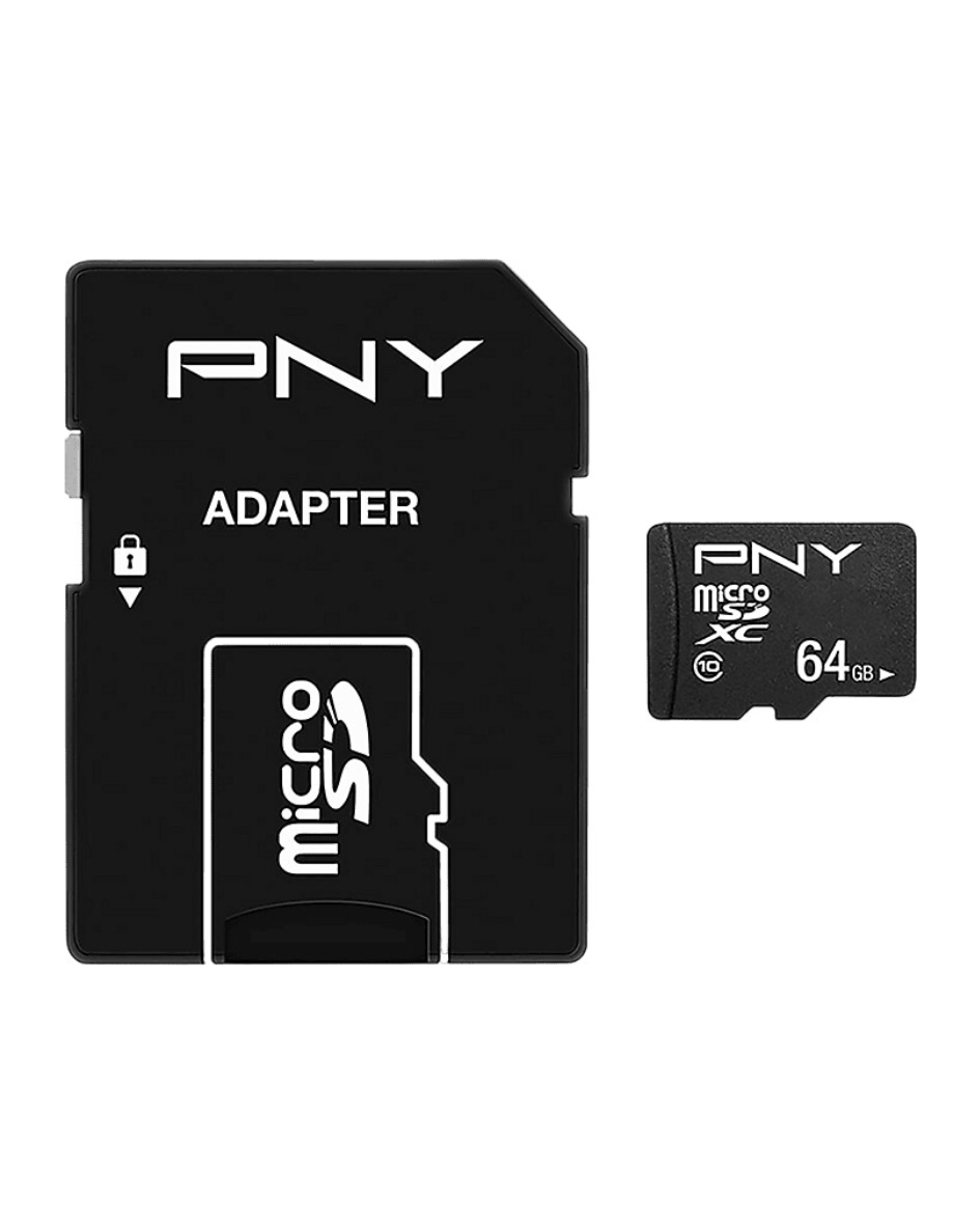 PNY - Carte mémoire Micro SD 64 GB