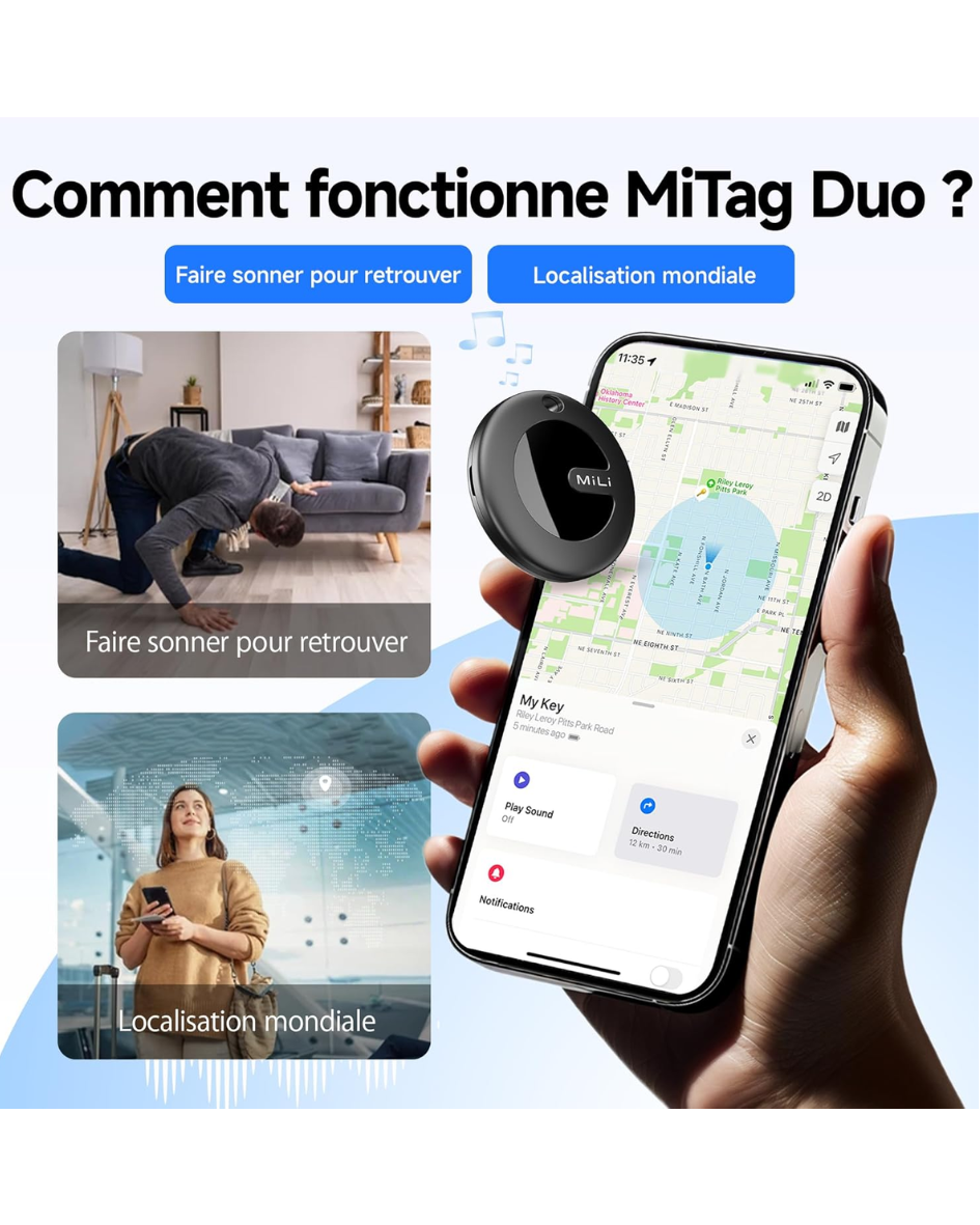 MiLi- iTag (Trackeur d'objet) (IOS & Android)