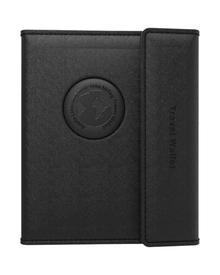 MiLi - Traceur GPS MiBook Travel Étui Passeport avec MiTag Intégrée iOS Noir