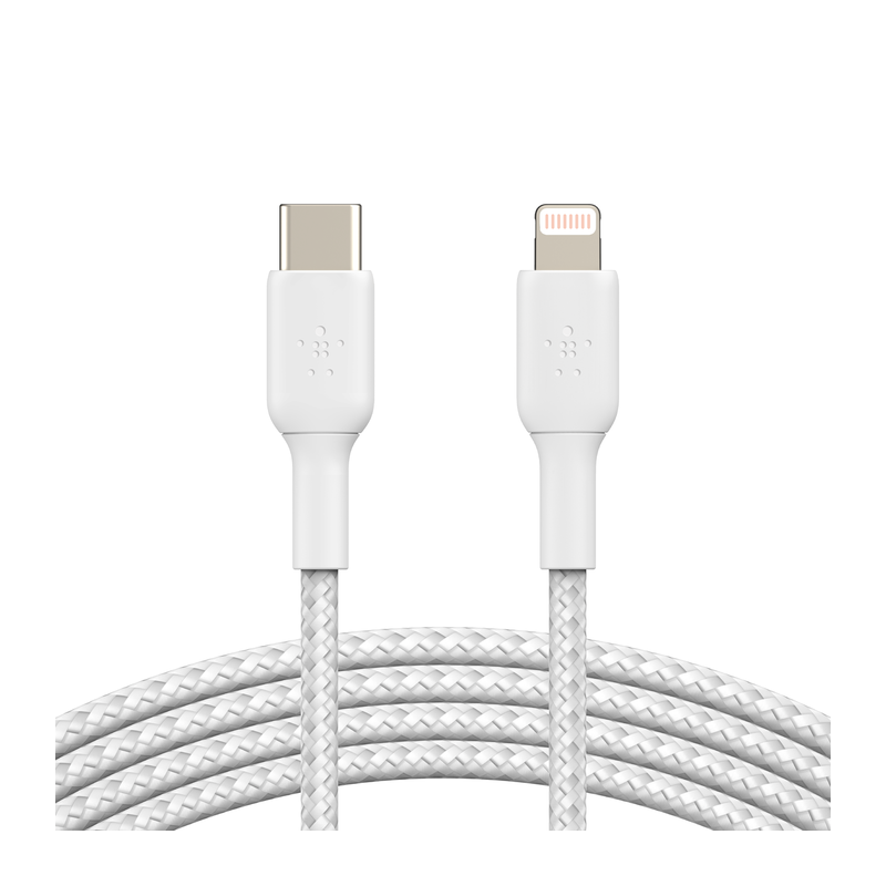 Belkin - Câble Tréssé Type-C to Lightning - 2m  (Certifié MFI)
