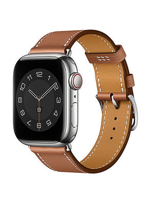 Wiwu - Bracelet en cuir véritable pour Apple Watch - Marron