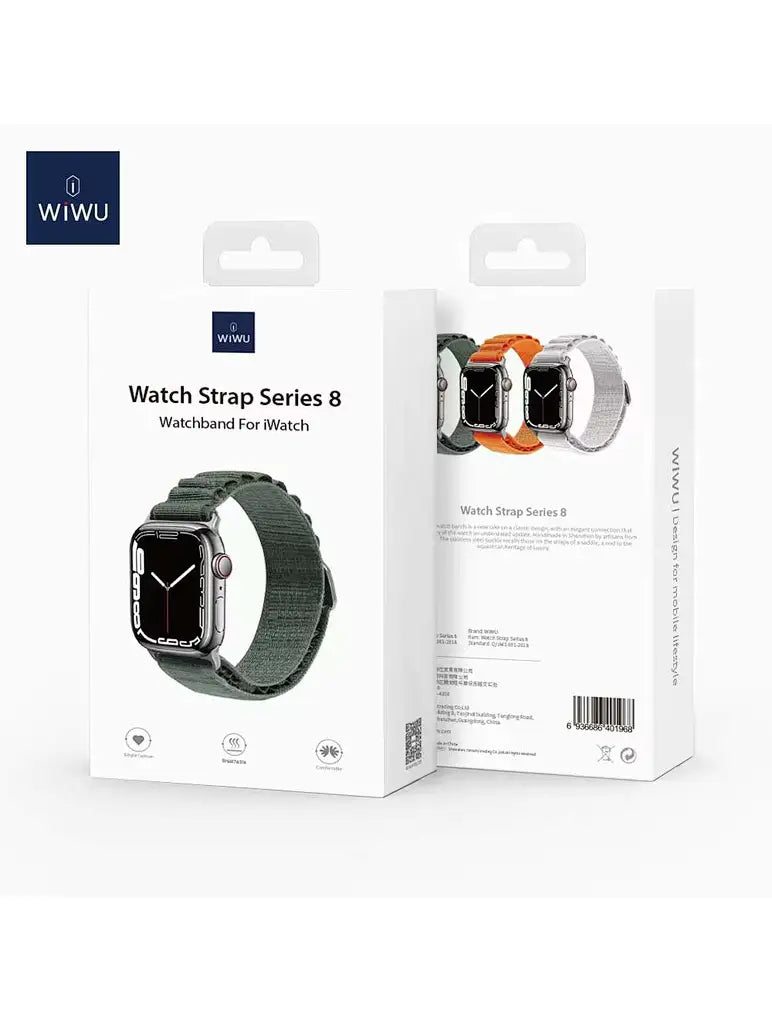 Wiwu - Bracelet en Boucle Alpine pour Apple Watch 42, 44mm